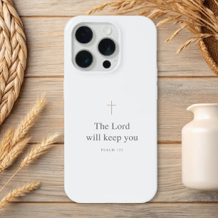 De Heer Zal U Behouden – Psalm 121 Christelijk iPhone 15 Pro Hoesje