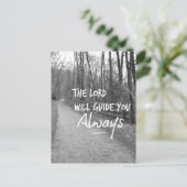 De Heer zal u bijbelvers leiden Briefkaart (Staand voorkant)