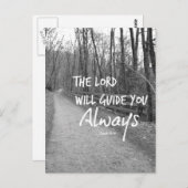 De Heer zal u bijbelvers leiden Briefkaart (Voorkant / Achterkant)