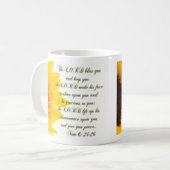 De Heer zegent u en houdt u... Koffiemok (Voorkant links)