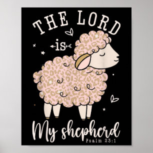 De Heere is mijn herder, gebedje Christelijke scha Poster
