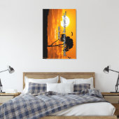 "De HEERE is mijn Herder" (Psalm 23:1) Christelijk Canvas Afdruk (Insitu (Slaapkamer))