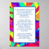 De Heere Is Mijn Herder Psalm 23 Aanmoediging Poster (Voorkant)