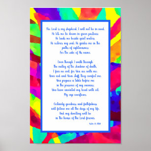 De Heere Is Mijn Herder Psalm 23 Aanmoediging Poster