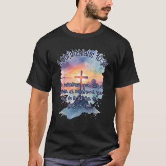 De heerlijkheid van God Korintiërs 10 31 Kunst Rel T-shirt