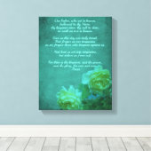 De Heer's gebed Onze vader Canvas Afdruk (Insitu (Houten vloer))