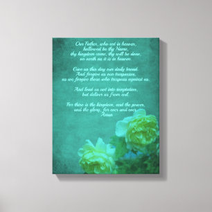 De Heer's gebed Onze vader Canvas Afdruk