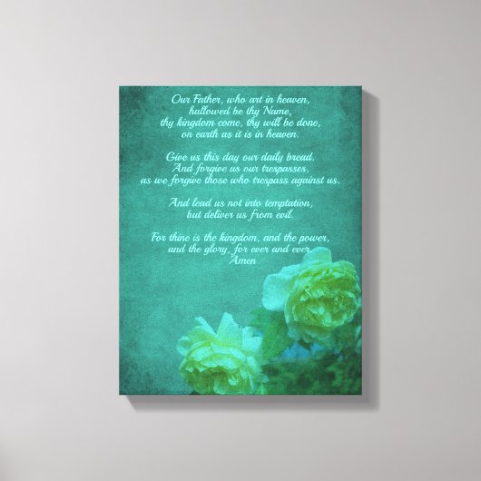 De Heer's gebed Onze vader Canvas Afdruk (Voorkant)
