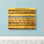 DE HEERSERS VAN HET RECHT CANVAS AFDRUK (Insitu (Houten vloer))