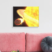 De heetste planeet op de Melkweg Canvas Afdruk (Insitu (Woonkamer))