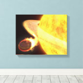 De heetste planeet op de Melkweg Canvas Afdruk (Insitu (Houten vloer))