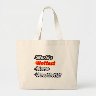 De heetste verpleegkundige anesthesist ter wereld grote tote bag