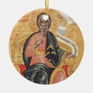 De heilige Andreas, het orthodoxe icoon van de apo Keramisch Ornament