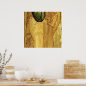 De Heilige Apostle Peter, Russisch icoon Poster (Keuken)