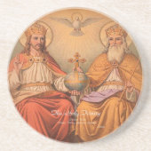 De Heilige Drievuldigheid Zandsteen Onderzetter (Voorkant)