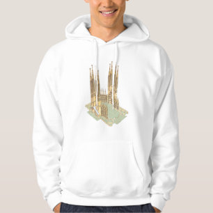 De Heilige Familie Antonio Gaudi. Barcelona Spanje Hoodie