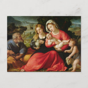 De Heilige Familie, c.1508-12 (olie op canvas) Briefkaart