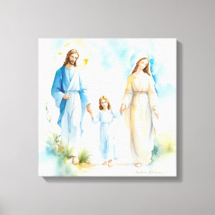 De Heilige Familie Canvas Afdruk