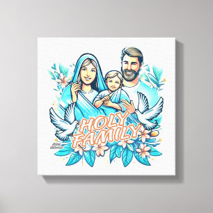 De Heilige Familie Canvas Afdruk