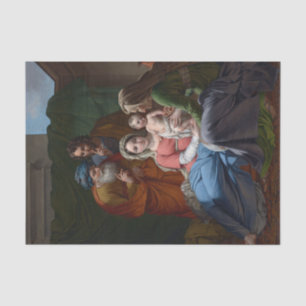 De Heilige Familie door Joseph Paelinck Tissuepapier