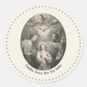 De Heilige Familie En Heilige Drie-eenheid Ronde S Sticker