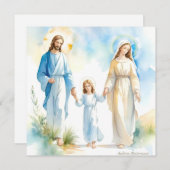 De Heilige Familie Flat Kaart (Voorkant / Achterkant)