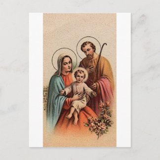 De Heilige Familie - Jezus, Mary en Joseph Briefkaart