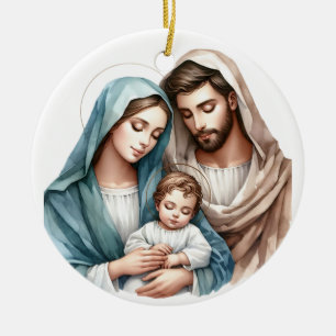 De Heilige Familie Keramisch Ornament