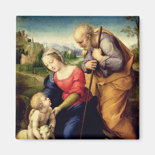 De Heilige Familie met een Lamb, 1507 Magneet