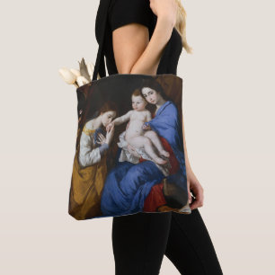 De Heilige Familie met Saints Anne en Catherine Tote Bag