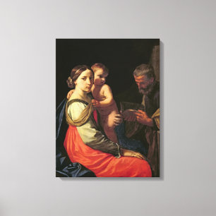 De Heilige Familie (olie op canvas) 2 Canvas Afdruk