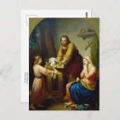 De Heilige Familie Rafael Flores Briefkaart (Voorkant / Achterkant)