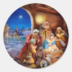 De heilige familie ronde sticker