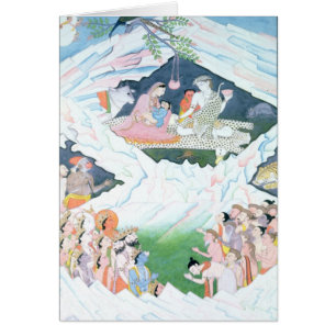 De Heilige Familie Shiva en Parvati