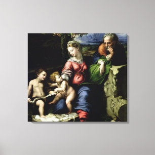 De Heilige Familie van de eikenboom, c.1518 Canvas Afdruk