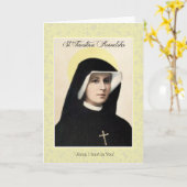 De heilige Faustina Kowalska van de Goddelijke Bar Kaart (Gele Bloem)
