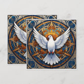 De Heilige Geest (duif) 1 Bedankkaart (Voorkant / Achterkant)