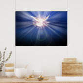 de heilige geest in het licht poster (Keuken)
