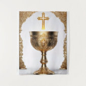 De Heilige Graal Katholiek Wandkleed (Voorkant)