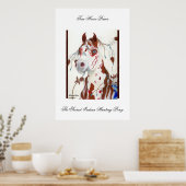 De heilige Indische jaaghals Pony Poster (Keuken)