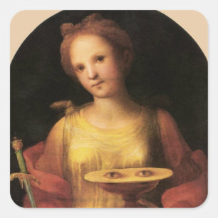 De heilige Lucia, Domenico Beccafumi, 1521 Vierkante Sticker