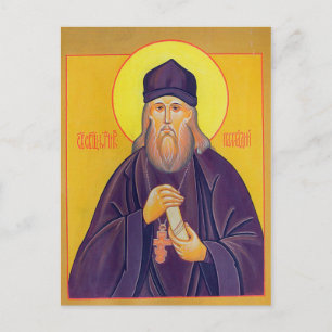 De Heilige Martelaar Palladius Popov Orthodox Icoo Briefkaart