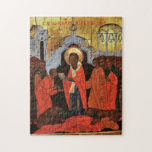 De Heilige Martelaren Verbrand te Nicomedia-Icoon Legpuzzel
