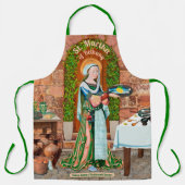 De heilige Martha van Bethanië in haar keuken Schort (Voorkant)