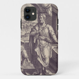 De heilige Mattheüs graveert goddelijke inspiratie iPhone 11 Hoesje