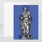 De heilige Paulus de apostel met zwaard Heilige Ku Kaart (Voorkant / Achterkant)