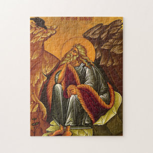 De Heilige Profeet Elia Orthodoxe Christelijke Ico Legpuzzel
