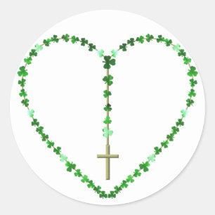 De Heilige Rosary Ronde Sticker