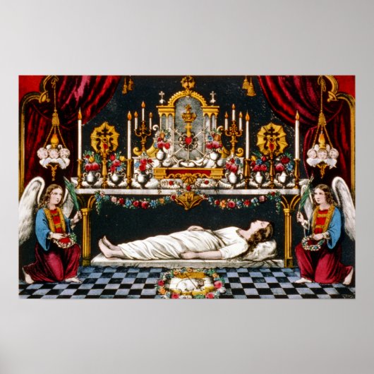 De heilige tomb van de blote maagd - 1907 poster (Voorkant)