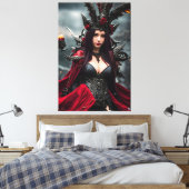 De heks 004 canvas afdruk (Insitu (Slaapkamer))